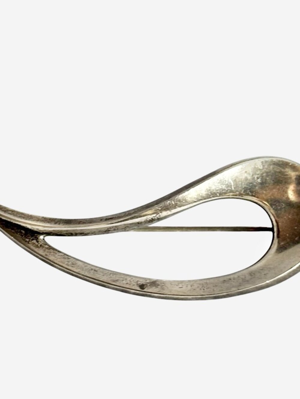 Vintage Just A Anderson Sterling Silver Modernist Brooch Denmark Danmark
